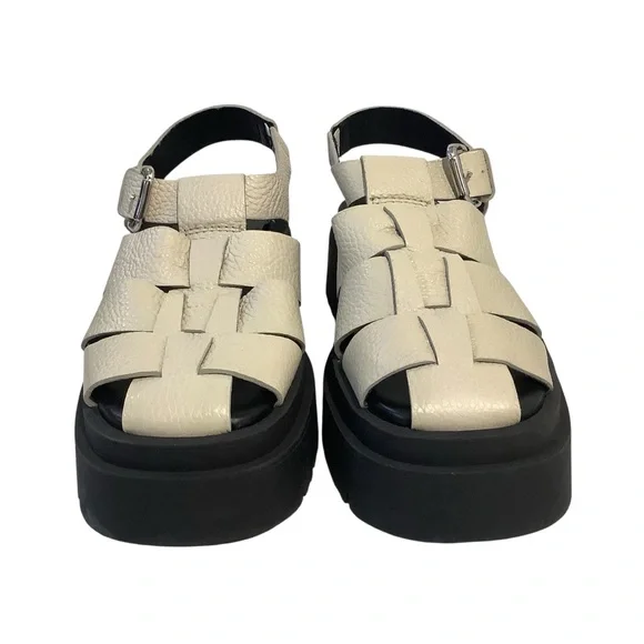 By MIISTA Women's Beige Kornelia Sandals with Black Sole - Picture 3 of 8